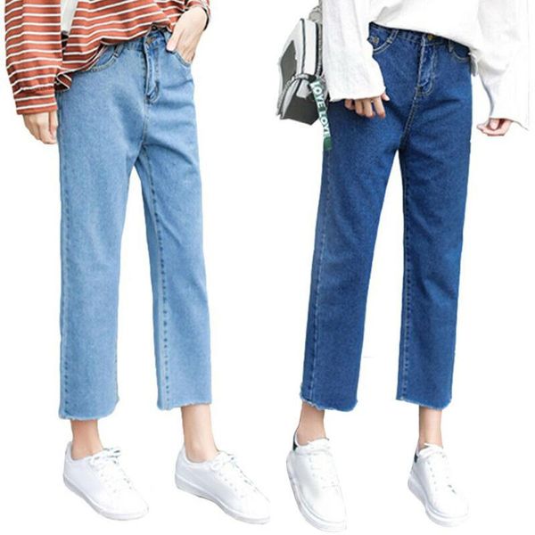 women's jeans womens high waist wide leg summer casual ankle length denim trousers fit, Blue
women's jeans womens high waist wide leg summer casual ankle length denim trousers fit, Blue