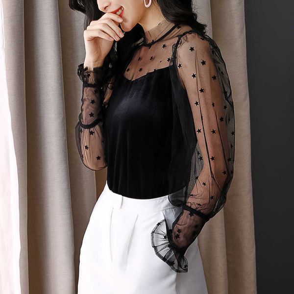 women's knits & tees black heads spring summer women's blouse tulle crocheted long casual sleeve party 7si0, White
women's knits & tees black heads spring summer women's blouse tulle crocheted long casual sleeve party 7si0, White