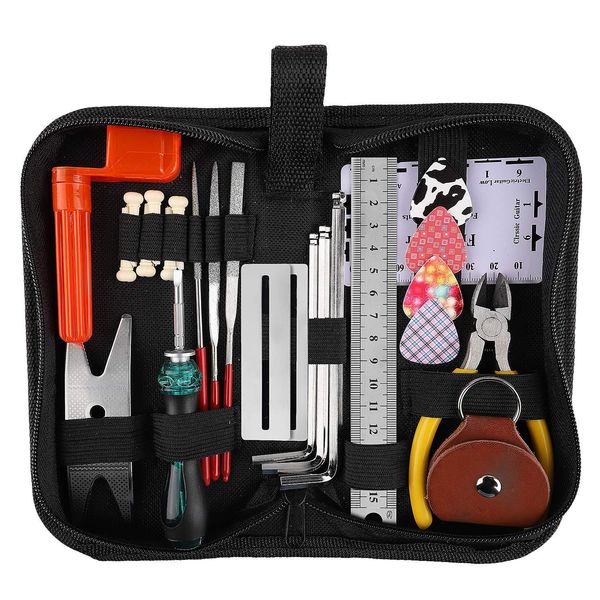 20 pcs wholesale 26 in 1 guitar repair tool kit with storage bag
20 pcs wholesale 26 in 1 guitar repair tool kit with storage bag