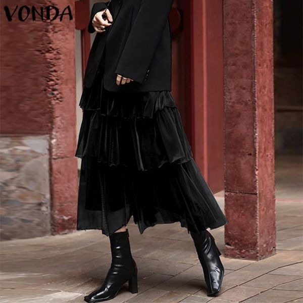 plus size womens skirts female high waist pleated office ladies holiday party layered long s-5xl, Black
plus size womens skirts female high waist pleated office ladies holiday party layered long s-5xl, Black