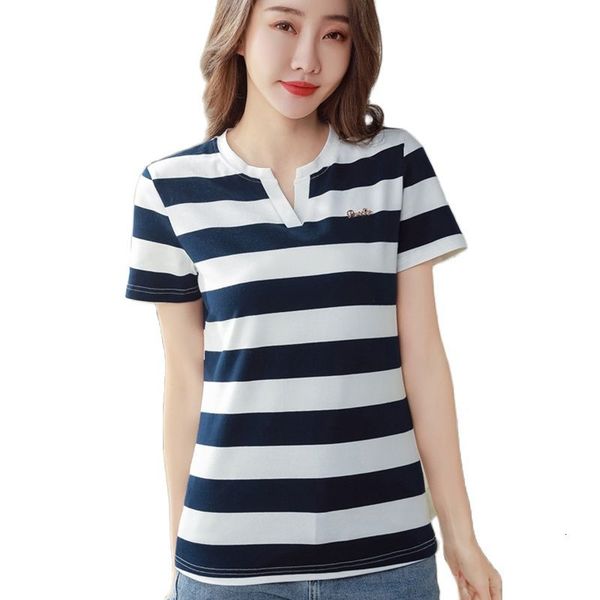 women's t-shirt striped short sleeve oversized t clothes woman tshirts v-neck tee femme t-shirty damskie mujer mrqe, White
women's t-shirt striped short sleeve oversized t clothes woman tshirts v-neck tee femme t-shirty damskie mujer mrqe, White