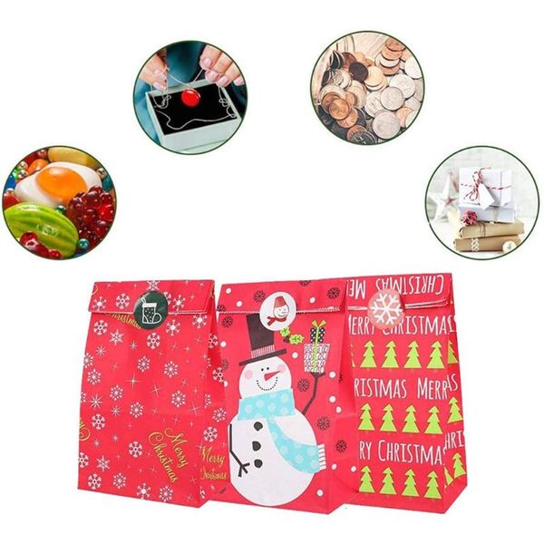 christmas decorations 24pcs advent calendar bags candy gift paper bag diy countdown with stickers tags clips h056
christmas decorations 24pcs advent calendar bags candy gift paper bag diy countdown with stickers tags clips h056