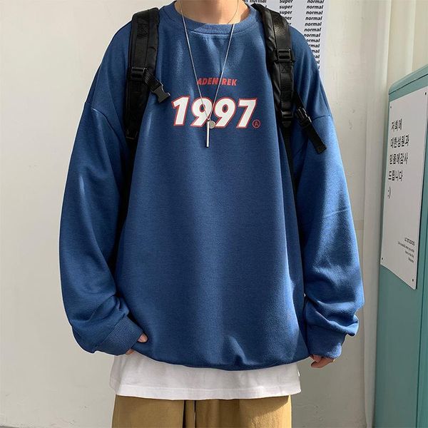 men's hoodies & sweatshirts spring men casual harajuku 1997 printed oversized 2021 korean man loose pullovers, Black
men's hoodies & sweatshirts spring men casual harajuku 1997 printed oversized 2021 korean man loose pullovers, Black