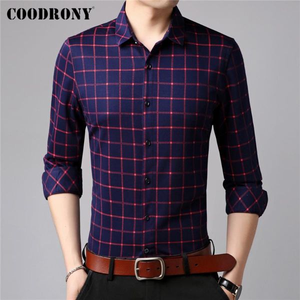 men's casual shirts spring autumn arrival slim fit business long sleeve plaid shirt men social clothing coodrony brand c6161, White;black
men's casual shirts spring autumn arrival slim fit business long sleeve plaid shirt men social clothing coodrony brand c6161, White;black