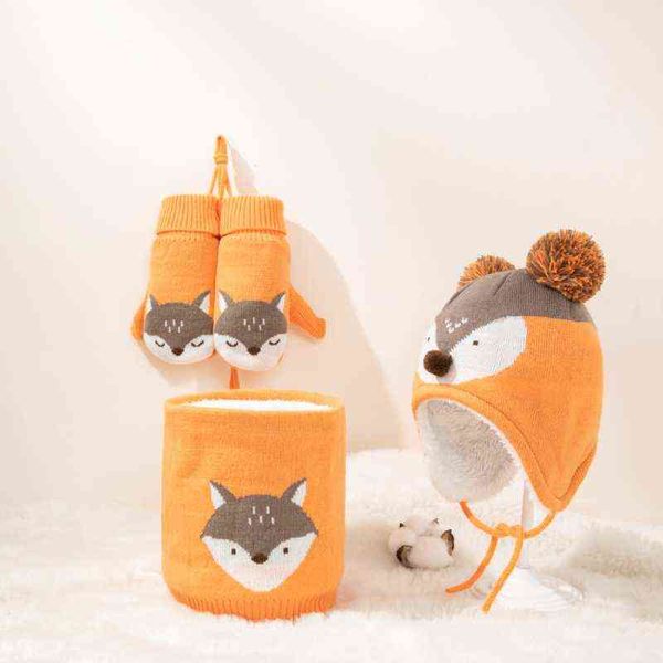 3pcs cute baby winter hat thicken warmer children glove scarf set suits for girls boys cartoon knitted kids cap newborn, Blue;gray
3pcs cute baby winter hat thicken warmer children glove scarf set suits for girls boys cartoon knitted kids cap newborn, Blue;gray