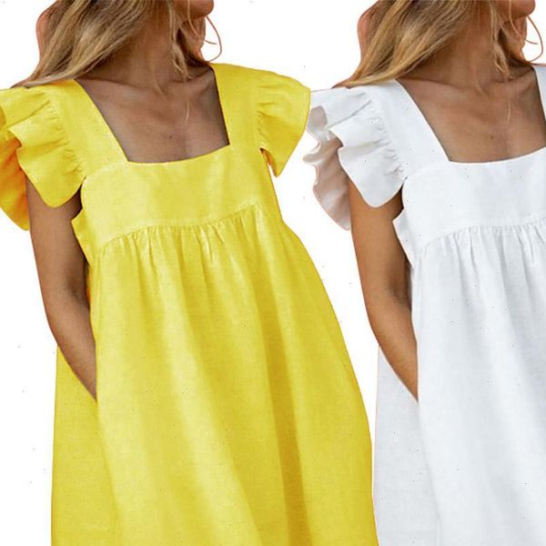 casual square neck sleeveless ruffled women dress straps pockets loose mini drop good quality, Black;gray
casual square neck sleeveless ruffled women dress straps pockets loose mini drop good quality, Black;gray