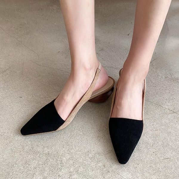 dress shoes vintage khaki black slingbacks stone heel casual women low-heeled office pumps
dress shoes vintage khaki black slingbacks stone heel casual women low-heeled office pumps