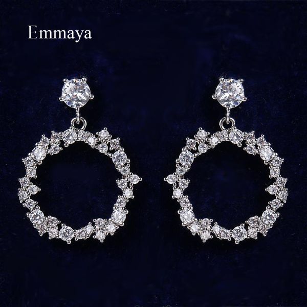 emmaya fashion jewelry irregular design circular hanging earring classic white color with cz charming ornament for women stud, Golden;silver
emmaya fashion jewelry irregular design circular hanging earring classic white color with cz charming ornament for women stud, Golden;silver