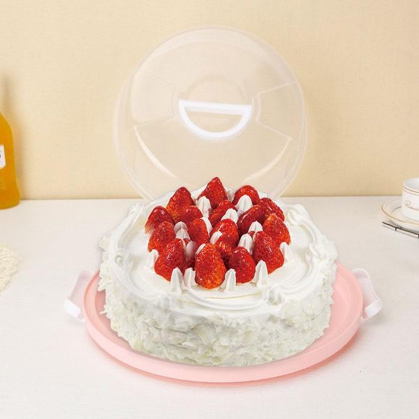 gift wrap 30x15cm round cake carrier handheld plastic pastry storage holder dessert container cover case birthday wedding party supplies
gift wrap 30x15cm round cake carrier handheld plastic pastry storage holder dessert container cover case birthday wedding party supplies