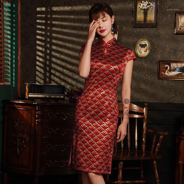 ethnic clothing woman chinese silk cheongsam dress plus size 4xl elegant women novelty floral teenage girl tight qipao, Red
ethnic clothing woman chinese silk cheongsam dress plus size 4xl elegant women novelty floral teenage girl tight qipao, Red
