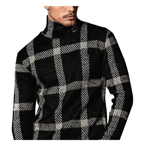 mens turtleneck autumn spring pullover warm patchwork soft slim fit no yq cthing knit casual male park sweater, White;black
mens turtleneck autumn spring pullover warm patchwork soft slim fit no yq cthing knit casual male park sweater, White;black