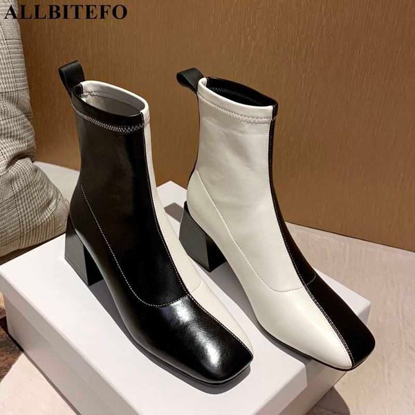 allbitefo square toe flock brand high heels women ankle boots mixed colors thick heels winter snow women boots women heels 210611, Black
allbitefo square toe flock brand high heels women ankle boots mixed colors thick heels winter snow women boots women heels 210611, Black