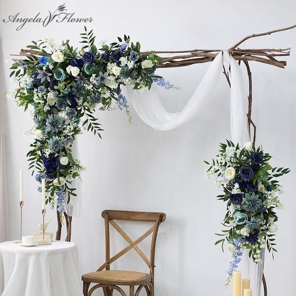 decorative flowers & wreaths custom blue triangle corner flower artificial row arrangement wedding backdrop arch decor floral party stage po
decorative flowers & wreaths custom blue triangle corner flower artificial row arrangement wedding backdrop arch decor floral party stage po