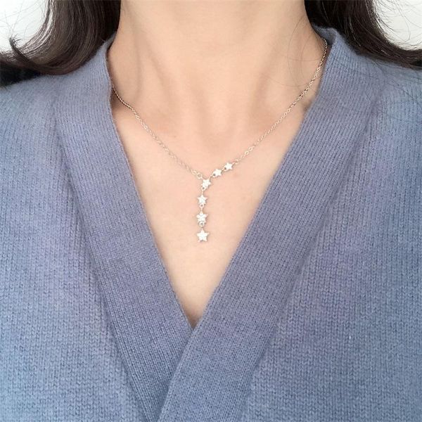 sterling necklace women's fashion jewelry small minority light luxury star shell pearl silver color pendant clavicle chain necklaces
sterling necklace women's fashion jewelry small minority light luxury star shell pearl silver color pendant clavicle chain necklaces