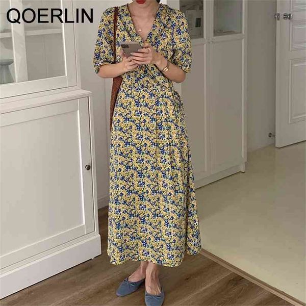 vintage french elegant v-neck floral lace-up dresses women summer sashes long dress flower vestidos mujer 210601, Black;gray
vintage french elegant v-neck floral lace-up dresses women summer sashes long dress flower vestidos mujer 210601, Black;gray
