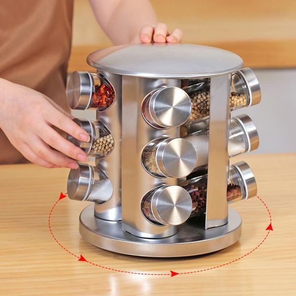 storage bottles & jars 12pcs seasoning set rotating cruet condiment for spices pepper sprays holder kitchen rack organizer
storage bottles & jars 12pcs seasoning set rotating cruet condiment for spices pepper sprays holder kitchen rack organizer