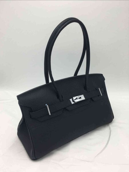 handbag layer cow leather large capacity horizontal bag purse
