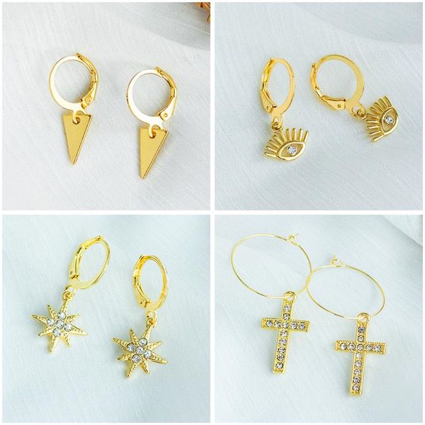dangle & chandelier fashion geometry hanging earrings for women party vintage gold small cross drop 2021 trend modern jewelry, Silver
dangle & chandelier fashion geometry hanging earrings for women party vintage gold small cross drop 2021 trend modern jewelry, Silver