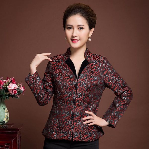women's jackets coat for middle aged and old people oversize 4xl women casual female slim outerwear chinese style tangsuit 2021, Black;brown
women's jackets coat for middle aged and old people oversize 4xl women casual female slim outerwear chinese style tangsuit 2021, Black;brown