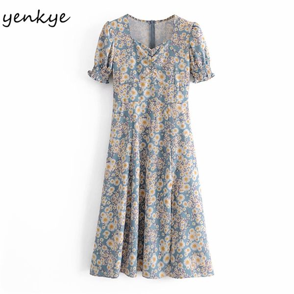 elegant women vintage floral print dress female puff sleeve a-line midi clothes hem slits summer vestido 210514, Black;gray
elegant women vintage floral print dress female puff sleeve a-line midi clothes hem slits summer vestido 210514, Black;gray