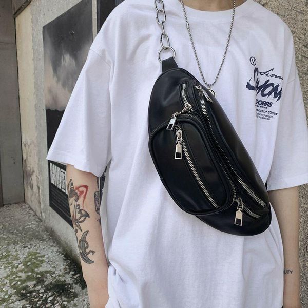 waterproof waist bag personality fashion men iron chain belt travel black casual chest outdoor pack da60yb bags
waterproof waist bag personality fashion men iron chain belt travel black casual chest outdoor pack da60yb bags