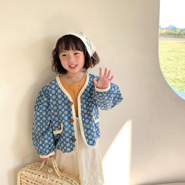 kids clothing 2021 spring girls coat koeran embroidered puff sleeve denim jacket jackets, Blue;gray
kids clothing 2021 spring girls coat koeran embroidered puff sleeve denim jacket jackets, Blue;gray
