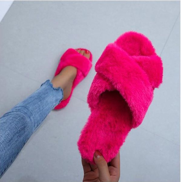 winter women house fur slippers cross band faux fashion warm flats shoes female slip on slides cozy home furry, Black
winter women house fur slippers cross band faux fashion warm flats shoes female slip on slides cozy home furry, Black