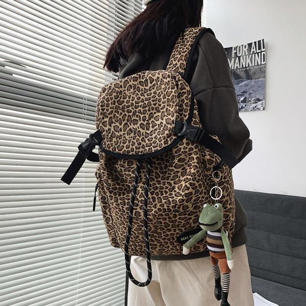 backpack leopard print women's female large capacity shoulder school bags for teens trendy drawstring 15.6inch laptop
backpack leopard print women's female large capacity shoulder school bags for teens trendy drawstring 15.6inch laptop
