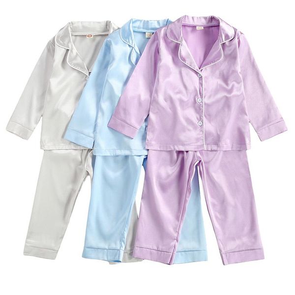 pajamas 2-10years little boys girls set toddlers spring autumn solid color lapel long sleeve pants kids sleepwear nightwear, Blue;red
pajamas 2-10years little boys girls set toddlers spring autumn solid color lapel long sleeve pants kids sleepwear nightwear, Blue;red