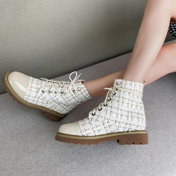 boots lovirs tweed ankle pearl decoration black and white round toe for women elegant shoes
boots lovirs tweed ankle pearl decoration black and white round toe for women elegant shoes