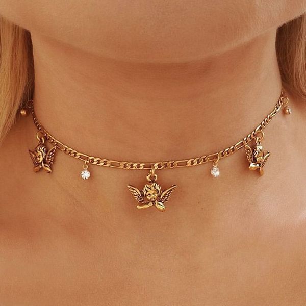 s2094 fashion jewelry lovely angle butterfly charms pendant necklace choker necklaces, Silver
s2094 fashion jewelry lovely angle butterfly charms pendant necklace choker necklaces, Silver