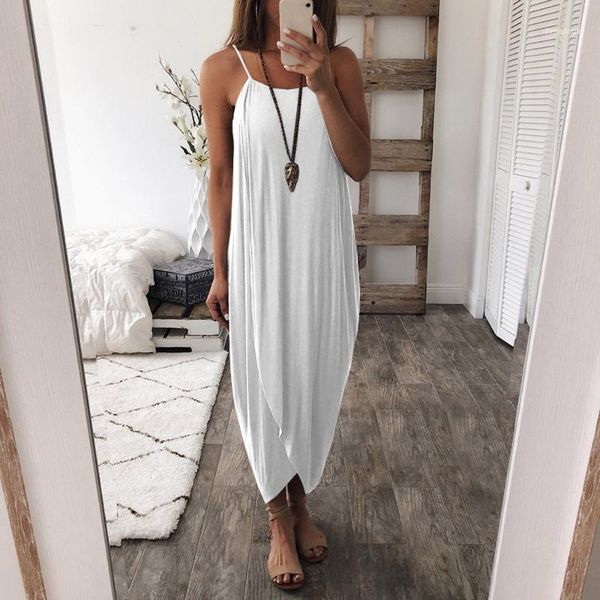 casual femme dress sleeveless summer women clothes solid split irregular beach dresses sling long vestido drop1, Black;gray
casual femme dress sleeveless summer women clothes solid split irregular beach dresses sling long vestido drop1, Black;gray