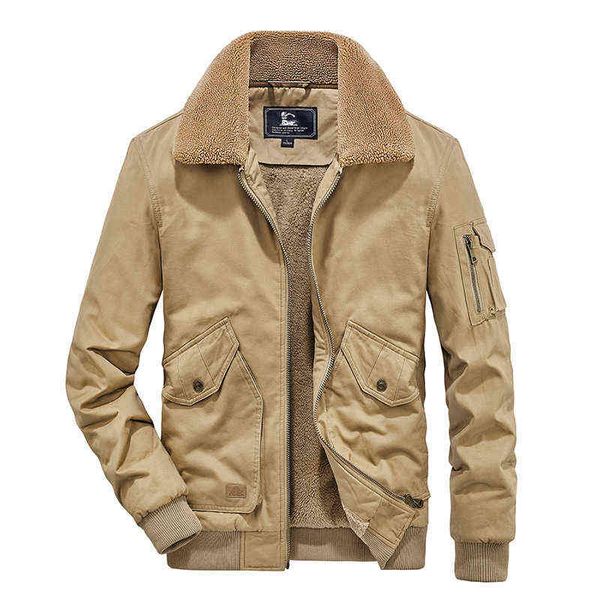 winter bomber jacket men's warm casual outwear fleece fur collar thick coat fashion retro jackets turn down collar mens clothing y1122, Black;brown
winter bomber jacket men's warm casual outwear fleece fur collar thick coat fashion retro jackets turn down collar mens clothing y1122, Black;brown