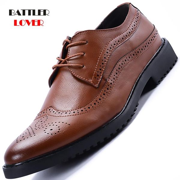 dress shoes retro bullock design men business formal homme classic pointed toe brogue footwear for male oxford size 38-44, Black
dress shoes retro bullock design men business formal homme classic pointed toe brogue footwear for male oxford size 38-44, Black