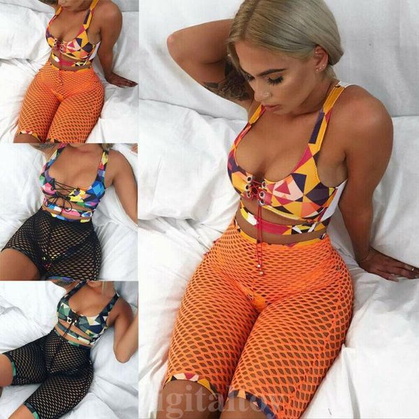 women's swimwear 3pcs swim suit women print bandage bikini set fishnet shorts bathing push-up hollow out beach wear femme, White;black
women's swimwear 3pcs swim suit women print bandage bikini set fishnet shorts bathing push-up hollow out beach wear femme, White;black