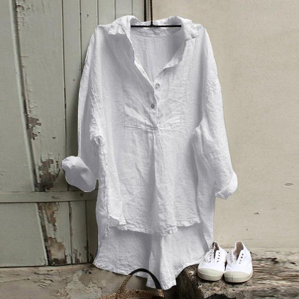 women's blouses & shirts button women blouse long sleeve loose casual irregular shirt chemise longue femme plus size camisa, White
women's blouses & shirts button women blouse long sleeve loose casual irregular shirt chemise longue femme plus size camisa, White