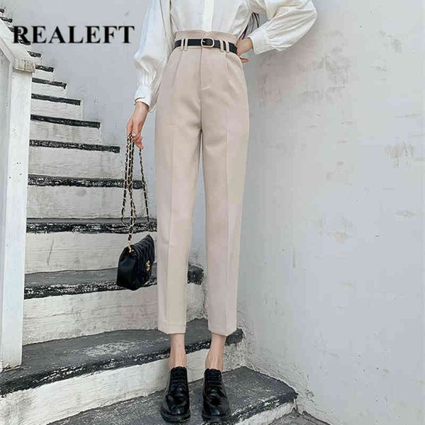 korean ol style formal harem women's pants pockets high waist elegant office lady loose ankle-length 210428, Black;white
korean ol style formal harem women's pants pockets high waist elegant office lady loose ankle-length 210428, Black;white