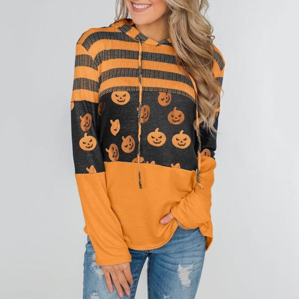 women's hoodies & sweatshirts women pumpkin printed fashion drawstring curved hem halloween sweatshirt plus size hooded pullover #3, Black
women's hoodies & sweatshirts women pumpkin printed fashion drawstring curved hem halloween sweatshirt plus size hooded pullover #3, Black