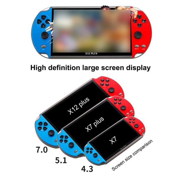 portable game players x12 plus video console 16gb handheld double joystick 7 inch controller spupport av output tf card music
portable game players x12 plus video console 16gb handheld double joystick 7 inch controller spupport av output tf card music