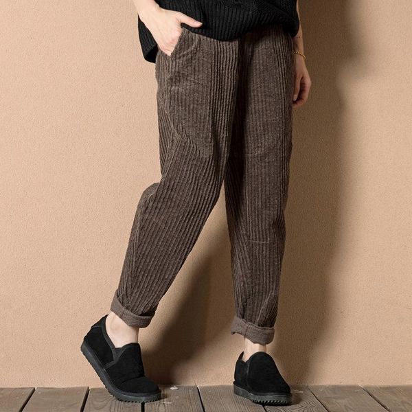 women's pants & capris women full length loose corduroy elastic waist trousers clothes 2021 autumn leisure harem, Black;white
women's pants & capris women full length loose corduroy elastic waist trousers clothes 2021 autumn leisure harem, Black;white