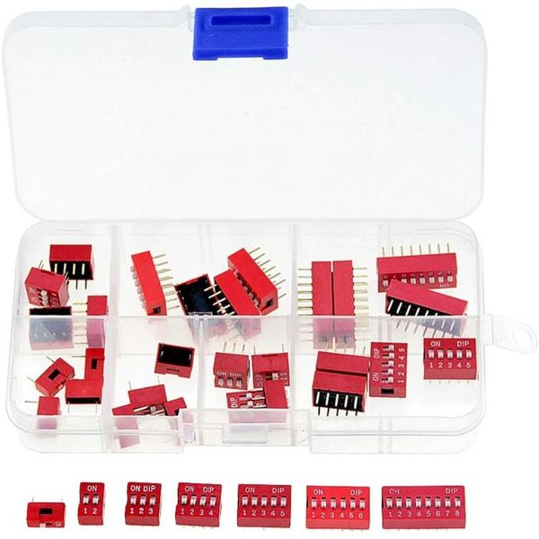smart home control 1 set lot dip switch 2 3 4 5 6 8 way 2.54mm toggle red/blue snap switches mixed kit each 5pcs combination
smart home control 1 set lot dip switch 2 3 4 5 6 8 way 2.54mm toggle red/blue snap switches mixed kit each 5pcs combination