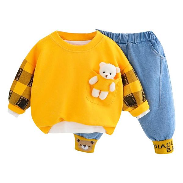 clothing sets 2021 spring toddler baby girls autumn boy's clothes infant t-shirt+jeans 2pcs kids tracksuit born suit, White
clothing sets 2021 spring toddler baby girls autumn boy's clothes infant t-shirt+jeans 2pcs kids tracksuit born suit, White
