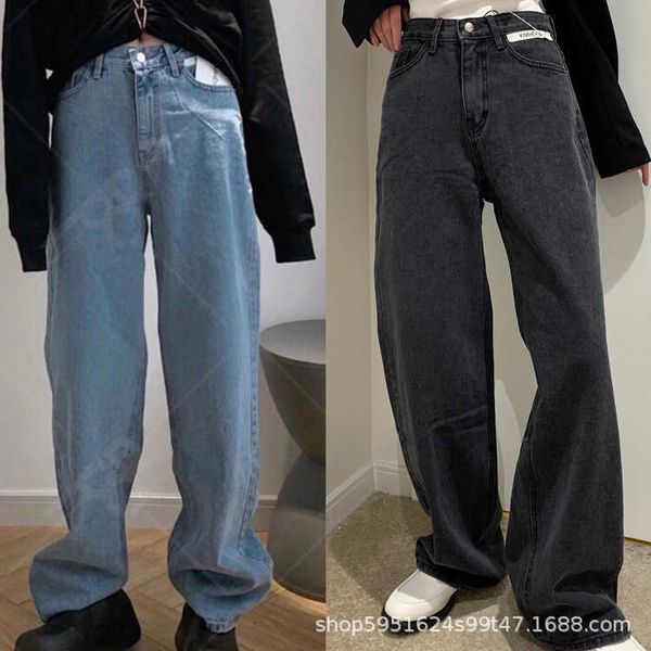 2021 early spring kimhekim slim and versatile high waist straight tube loose wide leg jeans for women, Blue
2021 early spring kimhekim slim and versatile high waist straight tube loose wide leg jeans for women, Blue