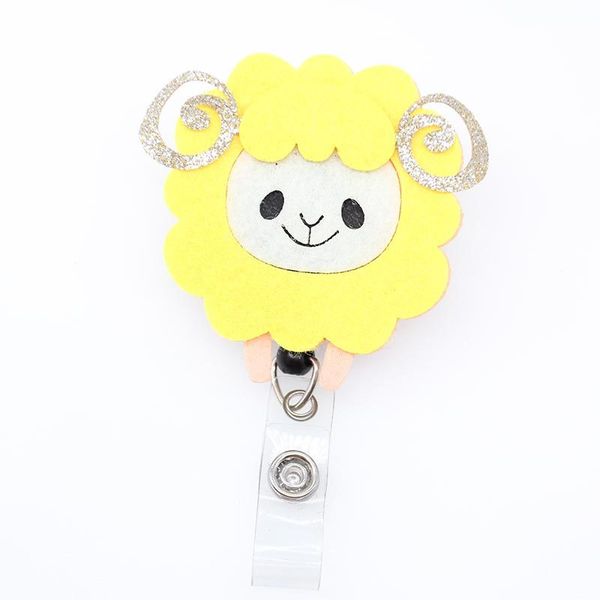 felt retractable reel id badge holder yellow sheep animal yoyo id name card holder reel, Gray
felt retractable reel id badge holder yellow sheep animal yoyo id name card holder reel, Gray