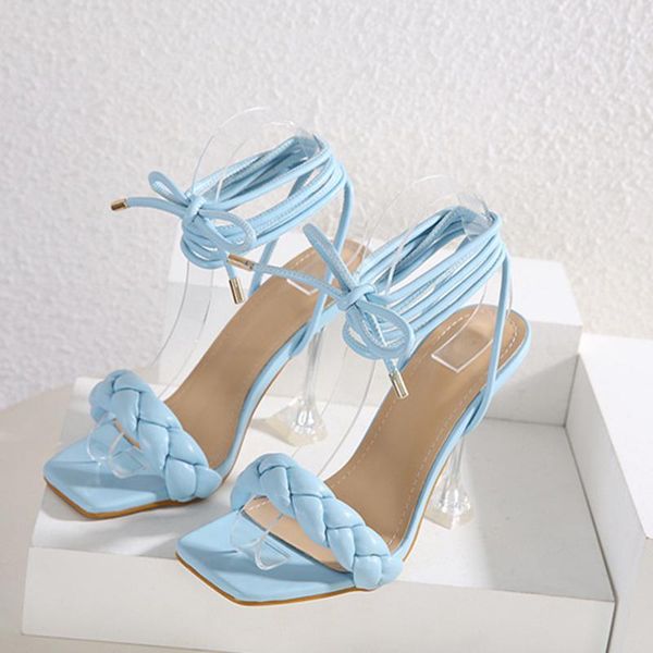 sandals high heels shoes women summer transparent fashion leather open toe weave ankle strap sandalias mujer 2021, Black
sandals high heels shoes women summer transparent fashion leather open toe weave ankle strap sandalias mujer 2021, Black