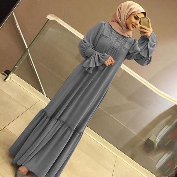 casual dresses muslim women hijab dress solid color ruffle petal sleeve maxi islamic clothing moroccan caftan kimono big swing abaya, Black;gray
casual dresses muslim women hijab dress solid color ruffle petal sleeve maxi islamic clothing moroccan caftan kimono big swing abaya, Black;gray