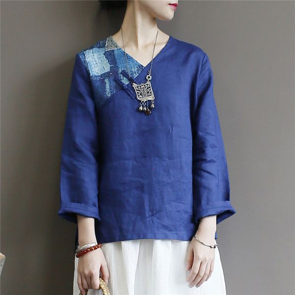 johnature women retro patchwork long sleeve t-shirt spring summer v-neck cotton linen print all-match women t-shirts 210521, White
johnature women retro patchwork long sleeve t-shirt spring summer v-neck cotton linen print all-match women t-shirts 210521, White