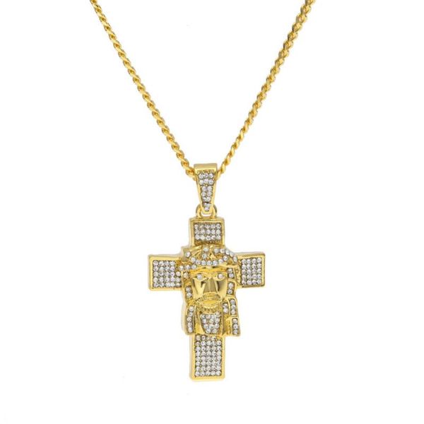 pendant necklaces gold color iced out bling jesus cross necklace men jewelry drop, Silver
pendant necklaces gold color iced out bling jesus cross necklace men jewelry drop, Silver
