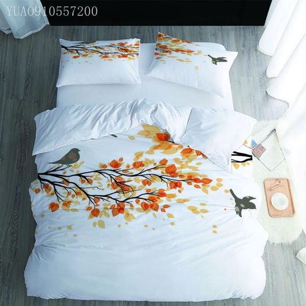 bedding sets white adults printing set bird leaves duvet cover king comforter soft microfiber 2/3pcs bed
bedding sets white adults printing set bird leaves duvet cover king comforter soft microfiber 2/3pcs bed