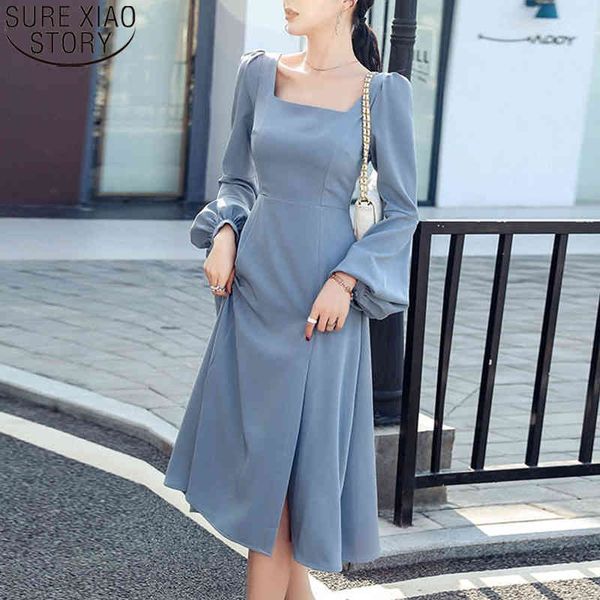 french style lantern sleeve dress square collar split women spring elegant fashion dresses vestidos robe 13276 210417, Black;gray
french style lantern sleeve dress square collar split women spring elegant fashion dresses vestidos robe 13276 210417, Black;gray